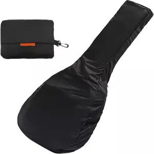 뮤지인 일렉트릭 베이스백 레인 커버 - 방수 보호 경량 접이식 디자인 블랙