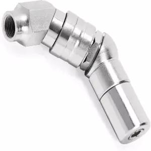 파워빌드 360도 회전 그리스 건 커플러 커넥터 45도 각도로 대부분의 피팅에 쉽게 접근할 수 있습니다 -