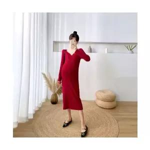 스커트 원피스 니트 여성 겨울 임산부 러블리 스웨터 다올4