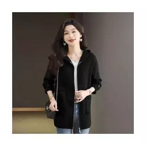 여사친 하프 롱 모직 니트 아우터 가을겨울 터틀넥 상의 러블리 가디건 다올4