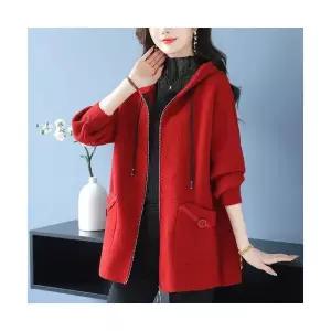 여자 롱 하프 모직 캐주얼 러블리 카디건 가을겨울 통통 집업 코트 다올4