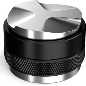51mm 커피 디스트리뷰터/레벨러 듀얼 헤드 에스프레소 핸드 탬퍼 델롱기 포르타필터 장착 깊이 조절 가능