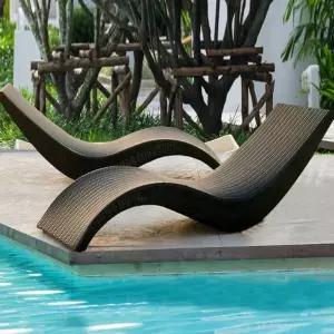 비치 체어 데크 정원 데크의자 접이식 비치체어 침대 야외