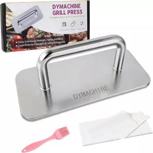 스테인리스 스틸 버거 프레스 9인치 헤비 듀티 스매시 2.5mm 논스틱 스무스 스퀘어 그릴 웨이트 그리들