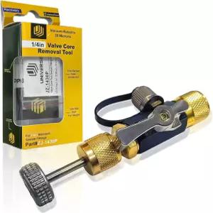 가정용 AC 기기용 1/4 메가 플로우 진공 등급 밸브 코어 제거 도구 R22 R410A R134A 필수 HVAC 도구와