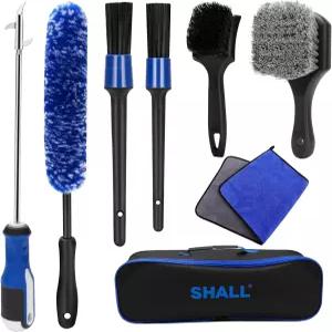 휠 및 타이어 청소용 브러시 키트 림 자동차 디테일 구부릴 수 있는 클리너 세트 청소 용품