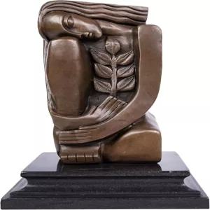 토퍼킨 추상 조각 청동 여성 동상 금속 피규어 BSE-001