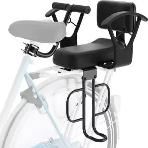 XIEEIX 후방 자전거 시트 장착 등받이 팔걸이 발 페달이 있는 백 마운트 폭 조절 가능한 뒷좌석 모든
