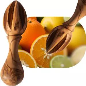 홀리 랜드 마켓 올리브 우드 레몬 주스기/시트러스 리머 - 베들레헴에서 수작업으로 제작 5.5인치 Asfour