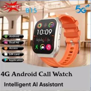 호환  4G 전체 네트워크 곡선 스크린 SIMsmart watch2.04 AMOLED 블루투스 시계 배터리 손목 밴드NFC GPS