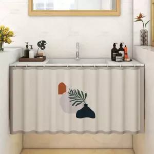 커튼 바란스 무타공 우스어스 샤시 간이 슬라이딩