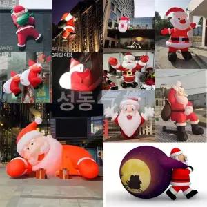 해이프 크리스마스 산타 창문 루돌프 led 눈꽃 눈사람