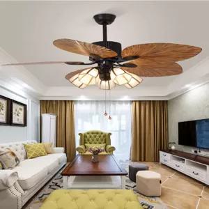 레트로 실링팬 천장 조명 엔틱디자인 무소음 카페 가정용 선풍기