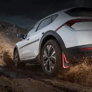 호환  기아 EV6 2025-2026용 방오 펜더 머드 플랩 앞뒤 바퀴 스플래시 가드 머드가드 자동차 외부