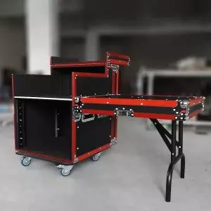 이동식 랙케이스 음향 앰프 박스 장비 콘솔 선반 방송용 수납 기기함