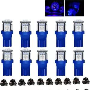 10팩 T10 194 168 LED 전구 PC194 PC195 PC160 PC161 PC168 계기판 게이지 클러스터 대시보드 자동차 밝은