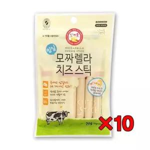 바우와우 모짜렐라 치즈 소세지 70g(7p) 애견간식 X10