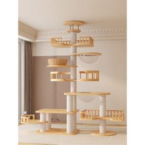 원목 대형 캣타워 놀이터 고양이선반 캣워크 용품 고양이 패키지G 튼튼한 출입구 패키지A