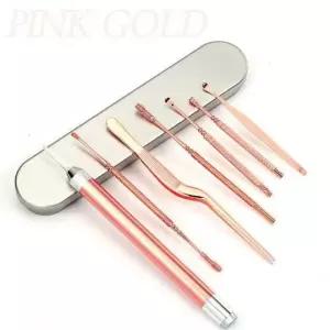 LED 핑크골드 귀청소세트 귀이개 귀파개 귀후비개 이어스푼
