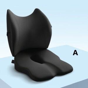 자동차 운전석방석 보조방석 목쿠션 디스크 차량용 등받이쿠션 가죽 허리쿠션 레스트 ES