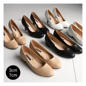 바닐라슈 도나스 쿠션 베이직 라운드 플랫펌프스 3cm,7cm