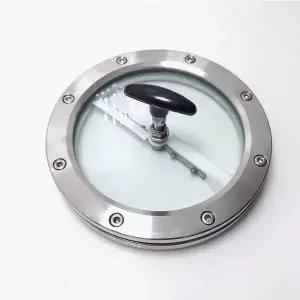 더블 스크레이퍼 플랜지 DN300 사이트 미러 용접 스텐 창문