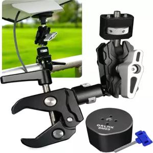 스타링크 미니 RV 사다리 폴 마운트 RV용 루프 랙 클램프 보트 요트(스테인리스 스틸 볼 회전 방지 핀)용