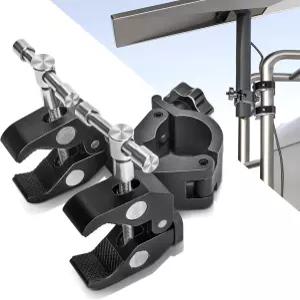 사다리 루프 랙 또는 야외 휴대용 클램프를 위한 ZAMLIE 스타링크 RV 마운트 난간과 호환되는 알루미늄