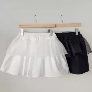 [신상오픈런]여성 오간자 시스루 레이어드 플레어 미니스커트 (35333640)