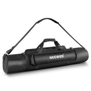 새로운 삼각대 휴대용 케이스 손잡이 및 어깨끈이 있는 튼튼한 방수 나일론 가방 지퍼 장치가 컴팩트 라이트 스탠드/붐 스탠드/삼각대용 외부 포켓