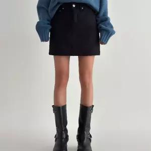 [신상오픈런]이중 속바지o 스판 라지 슬림핏 흑청치마 숏스커트 (28832760)