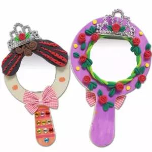 뚝딱 왕관 손거울 클레이꾸미기 5인용 만들기 교구 재료