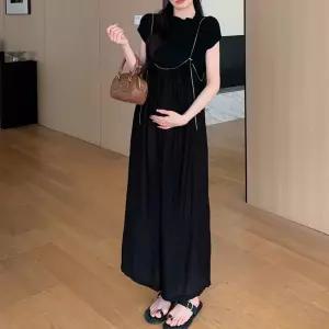 맘콩 임산부바지 수유가능 여름 멜방임부복 임산부옷