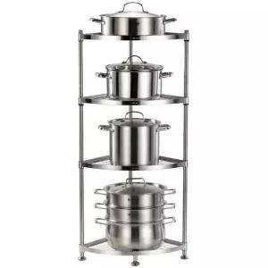 틈새 냄비정리대 수납장 밝은 냄비받침 후라이팬정리대