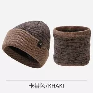 니트 투피스 보온 방한모 가을겨울 기모 세트 비니 야상 모자 워머 패피 도톰 DL4