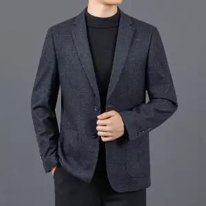 캐주얼 코트 상의 재킷 논스톱 싱글 정장 추동 양모 남성패션 DL4