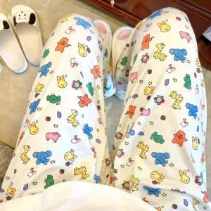 여성 홈웨어 잠옷 긴 바지 애니멀 파자마 여자 팬츠