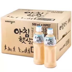 웅진 한박스 아침햇살 500ml x20PET