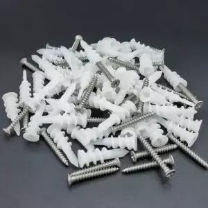 목공피스 목재 VKKM 벽 용 스크류 앵커 볼트 66개 세트 PE 소재 가정