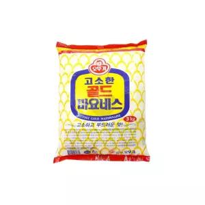 파우치 골드 마요네스 고소한 식당용 3Kg 업소용 오뚜기 파우치마요네즈 대용량 마요네즈