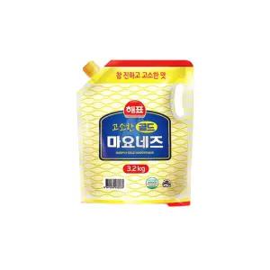사라다용 고소한 업소용 3.2Kg 대용량 마른안주 해표 식재료 식당용 비닐 마요네즈 골드