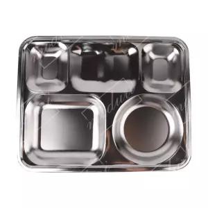 급식실 사각4찬 스텐 군대 구내식당 학교 식판