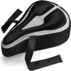 로밍 - 시트 쿠션 커버 산악 운동 및 로드 바이크용 컴포트 젤 패드 남녀용 방수 보호 블랙