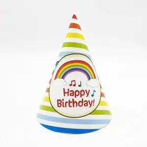 HYS 무지개 고깔모자 미니고깔모자 파티햇