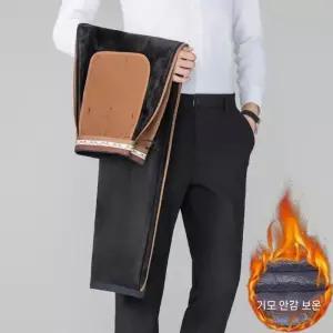 남사친 팬츠 캐주얼 추동 빅사이즈 기모 핫팬츠 면린넨 프리미엄 스트레이트 트렌디 아이템 스판 아빠 정장