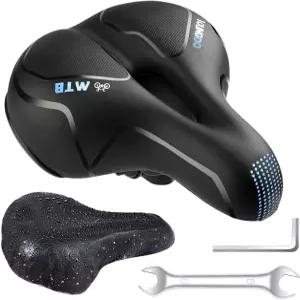 영도 자전거 시트 안장 편안한 부드러운 와이드 로드 바이크 젤 통기성 산악 MTB 접이식 스피닝 운동