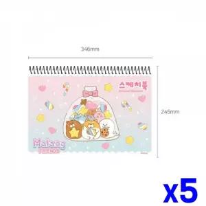 화방지류 여아용 손잡이 x5개 크로키북 스케치북