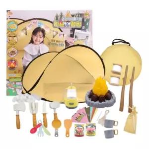 넓은공간 캠핑놀이 텐트 캠핑소품 아동소꿉놀이 아빠랑 캠핑도구 5세 4세