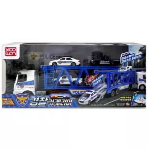 아이장난감 경찰차 캐리어 소리나는 불빛 자동차완구 트레일러 장난감차