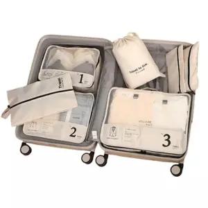 캐리어파우치 7종세트 트래블파우치 메쉬 캐리어정리백